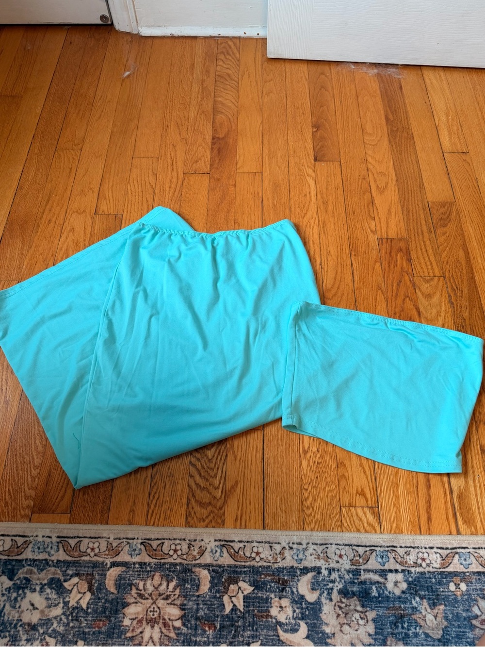 SHEIN Aqua Turquoise Maxi Skirt